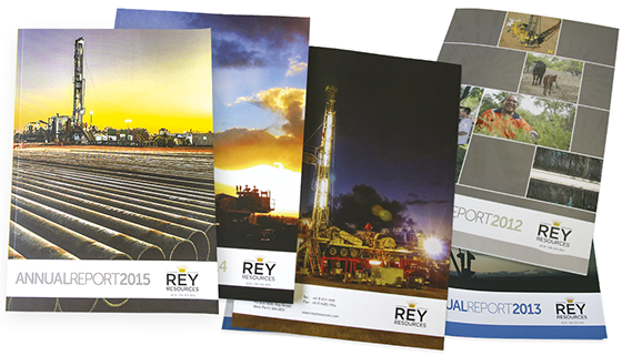 Rey Resources Annual Reports